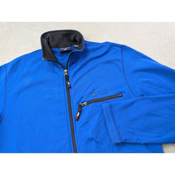 Polo Sport Ralph Lauren Other - Polo Sport Ralph Lauren Mens Size Medium Blue Fleece Full Zip Jacket Activewear